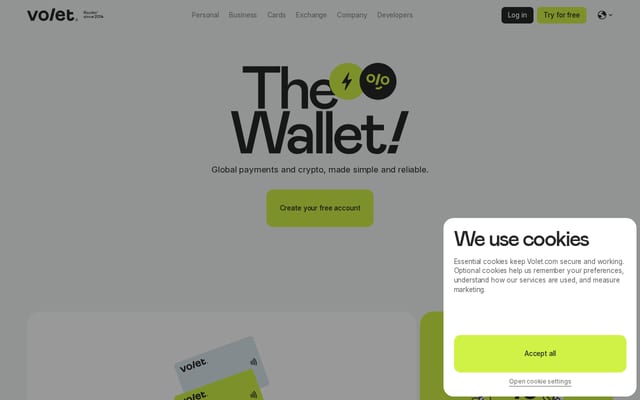 Screenshot of volet.com
