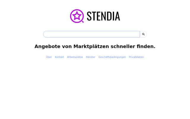 Screenshot of stendia.de