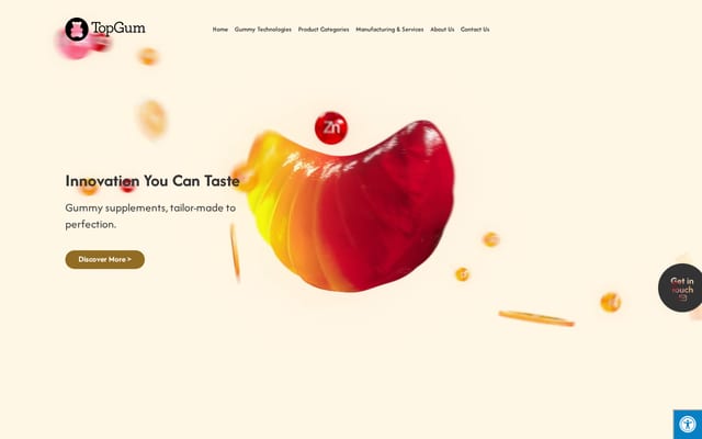 Screenshot of topgummiceuticals.com