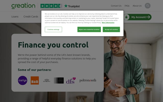 Screenshot of creation.co.uk