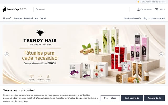 Screenshot of keshop.com