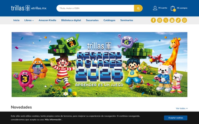 Screenshot of etrillas.mx