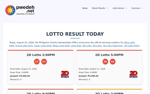 Screenshot of pwedeh.com
