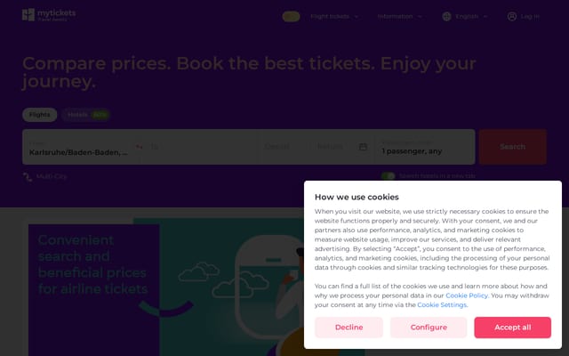 Screenshot of mytickets.ae