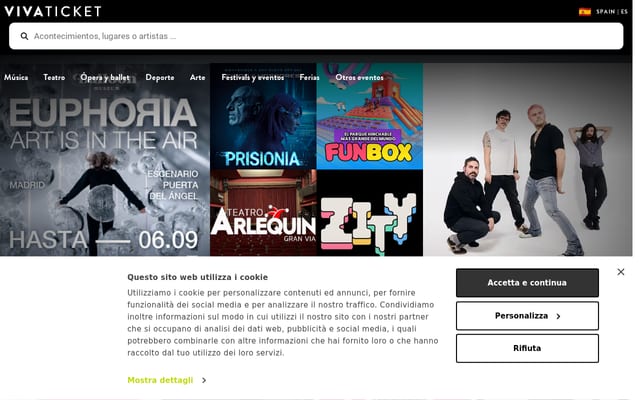 Screenshot of entradasatualcance.com