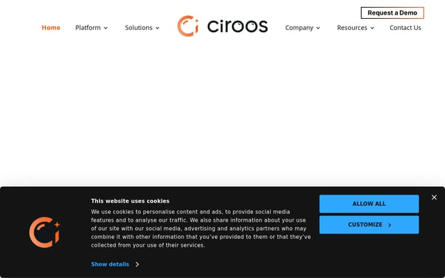 Screenshot of ciroos.ai
