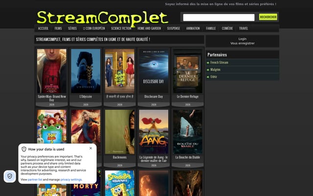 Screenshot of streamcomplet.al