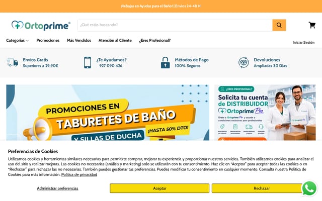 Screenshot of ortoprime.es