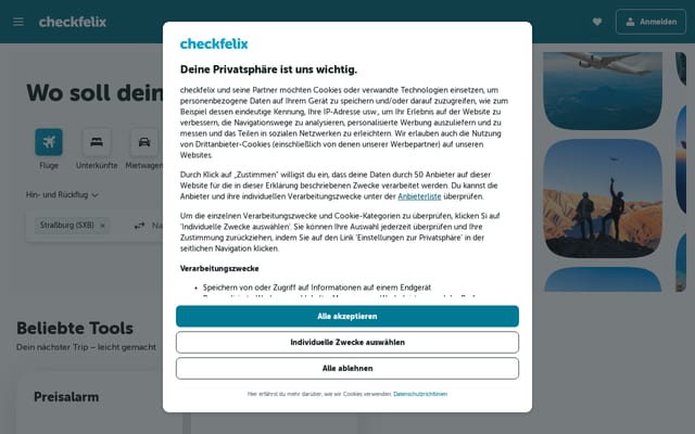 Screenshot of checkfelix.com