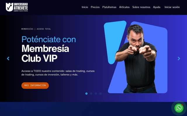 Screenshot of universidadatrevete.com