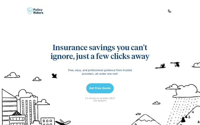 Screenshot of policyriders.com