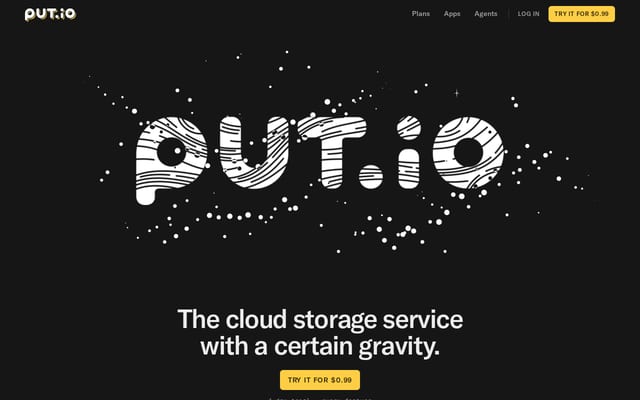 Screenshot of put.io