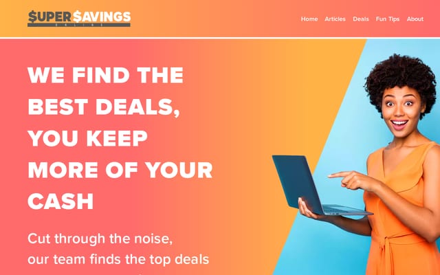 Screenshot of super-savings-online.com
