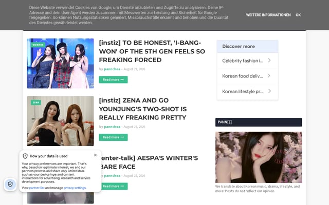 Screenshot of pannchoa.com