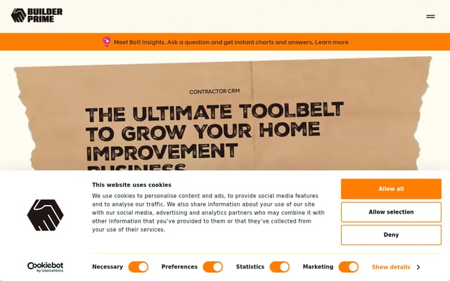 Screenshot of builderprime.com