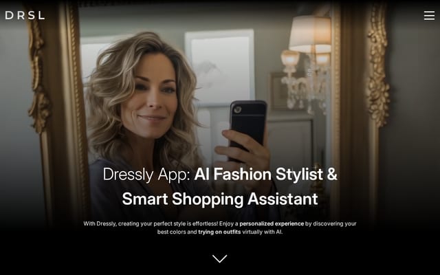 Screenshot of dressly.world