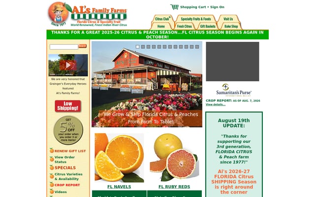 Screenshot of alsfamilyfarms.com