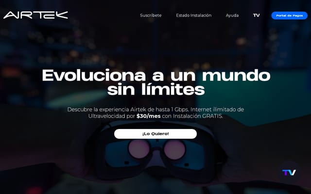 Screenshot of airtek.com.ve