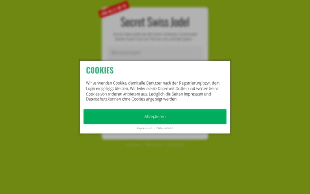 Screenshot of secretswissjodel.com