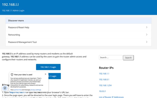 Screenshot of 192168ll.onl