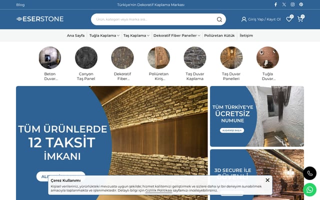 Screenshot of senastone.com