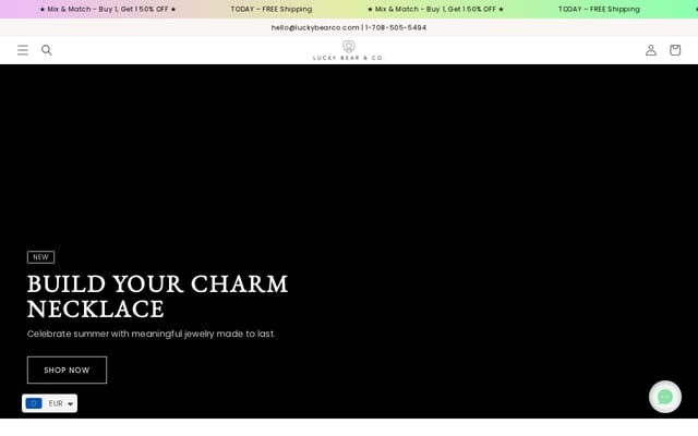 Screenshot of luckybearco.com