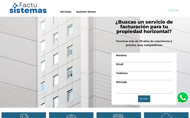 Screenshot of factusistemas.com