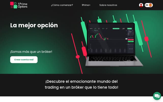 Screenshot of 1primeoptions.com