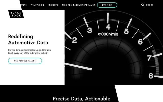 Screenshot of blackbook.com