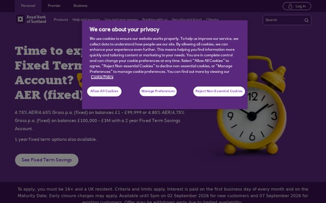 Screenshot of rbs.co.uk