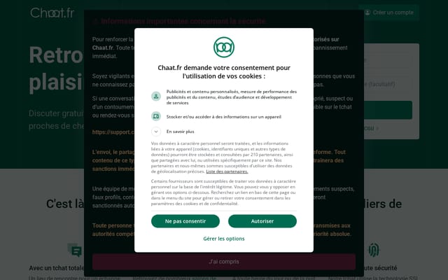 Screenshot of chaat.fr
