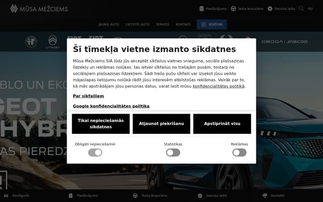 Screenshot of autoblitz.lv