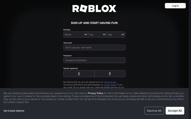 Screenshot of robiox.com.py