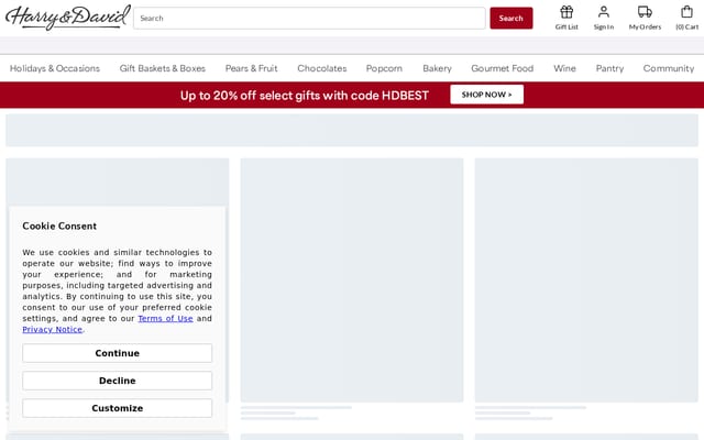 Screenshot of thepopcornfactory.com