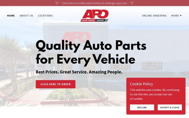 Screenshot of go-apo.com