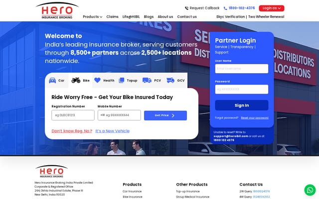 Screenshot of heroibil.com