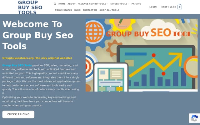 Screenshot of groupbuyseotools.org
