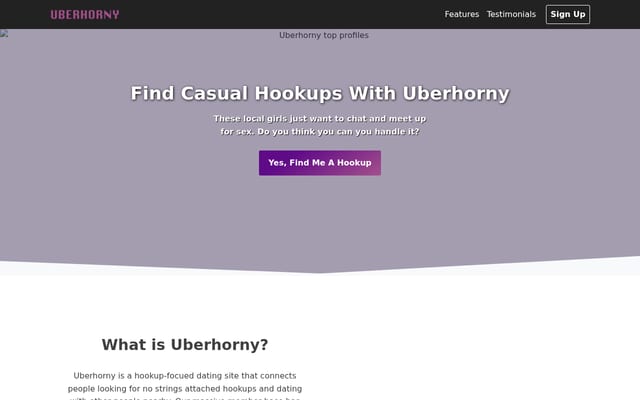 Screenshot of uberhorny.app
