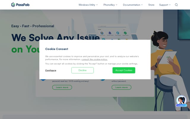 Screenshot of passfab.com