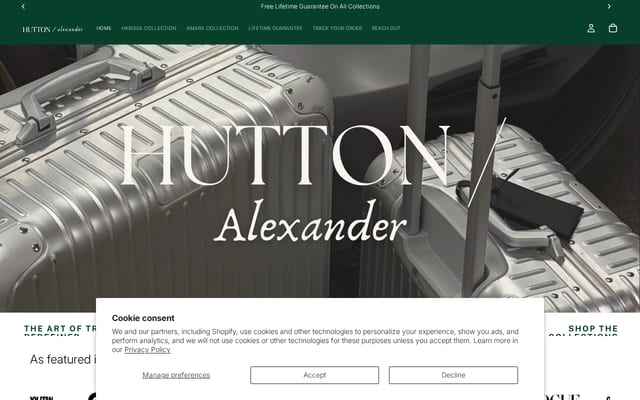 Screenshot of alexanderhutton.co.uk
