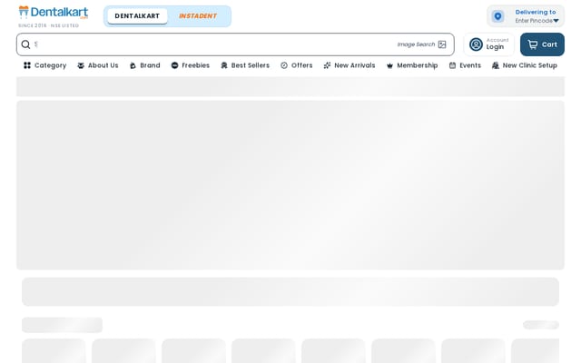 Screenshot of dentalkart.com