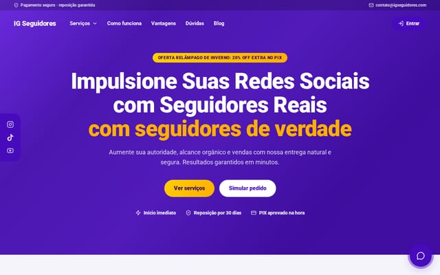 Screenshot of igseguidores.com