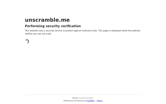 Screenshot of unscramble.me