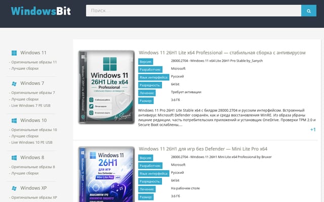 Screenshot of windowsbit.net
