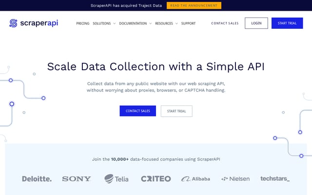 Screenshot of scraperapi.com