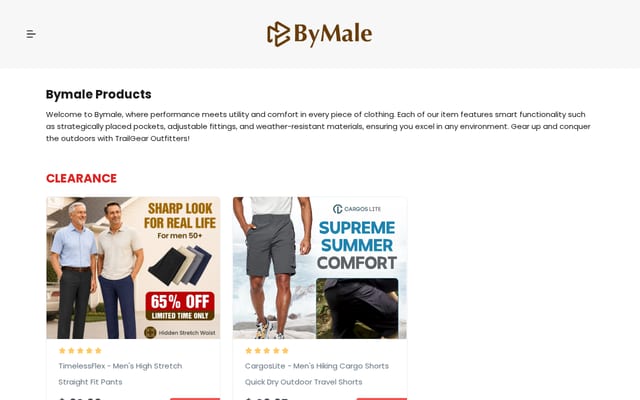 Screenshot of bymale.com