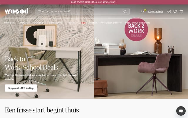 Screenshot of woood.nl