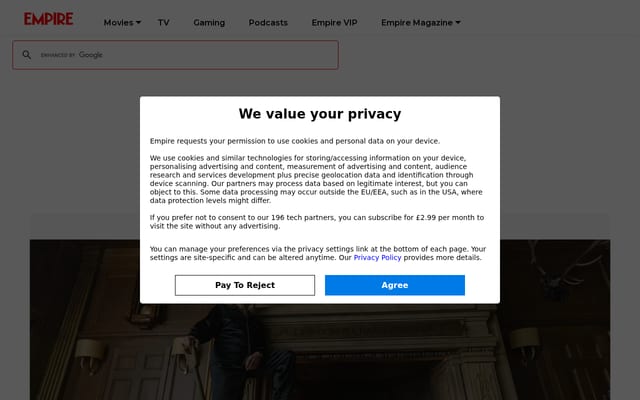 Screenshot of empireonline.com