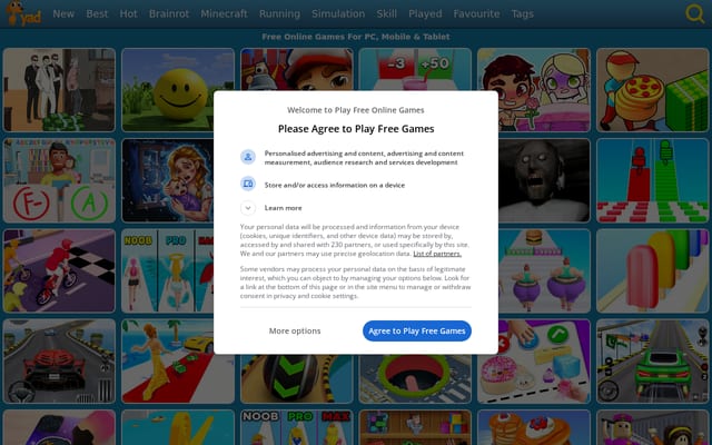 Screenshot of yad.com