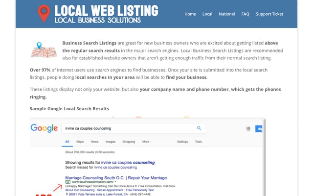 Screenshot of listingmydomain.com